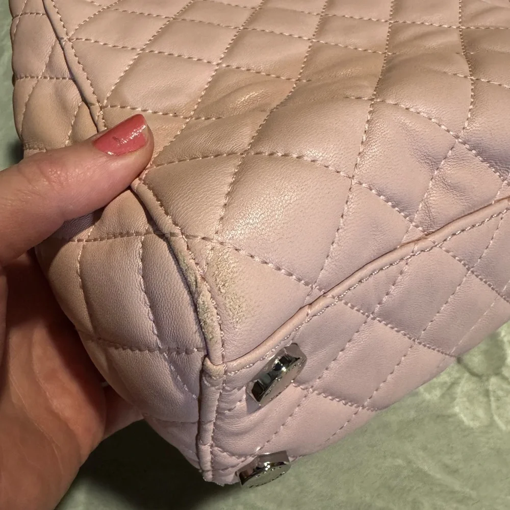 Michael Kors 30H5GAHT1L Susannah Quilted Blossom Leather Small Tote Women's Bag